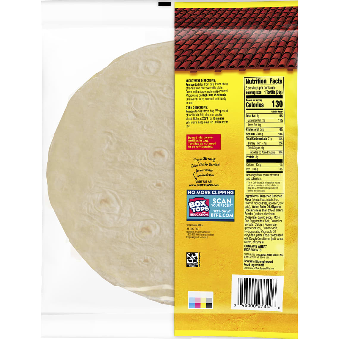 Flour Tortillas, 8count for Burritos & More Old El Paso